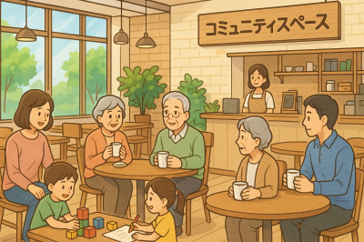 交流の拠点のイメージイラスト