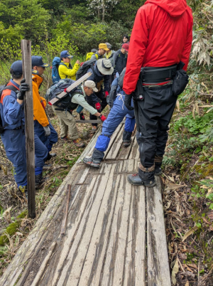 磐梯山点検登山の