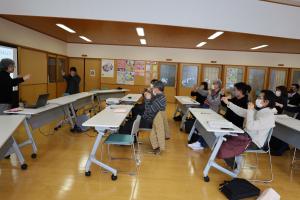 民生児童委員協議会での講座の様子